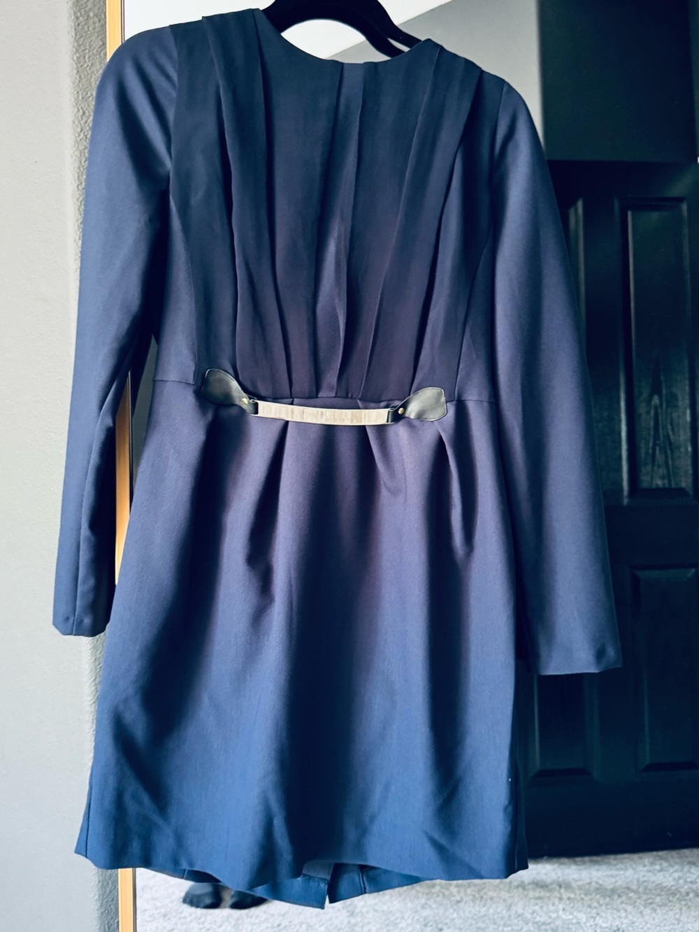 ASOS Dark Navy Long Sleeve Dress